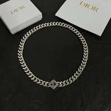 18K CD Diamond Chain Necklace