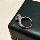 18K T Pave Tiffany Setting Engagement Ring