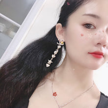 18K CC No.5 Long Earrings