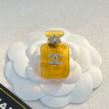 18K CC Perfume Color Bottle Brooch