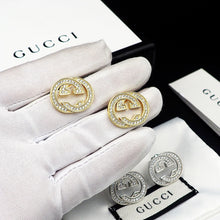 18K Double G Diamonds Earrings