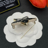 18K CC Star Gold Brooch