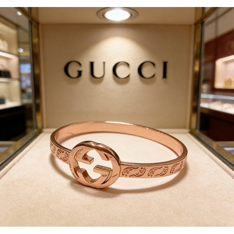 18K GG Interlocking G Gold Bracelet
