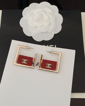 18K Red Bag Pendant Earrings