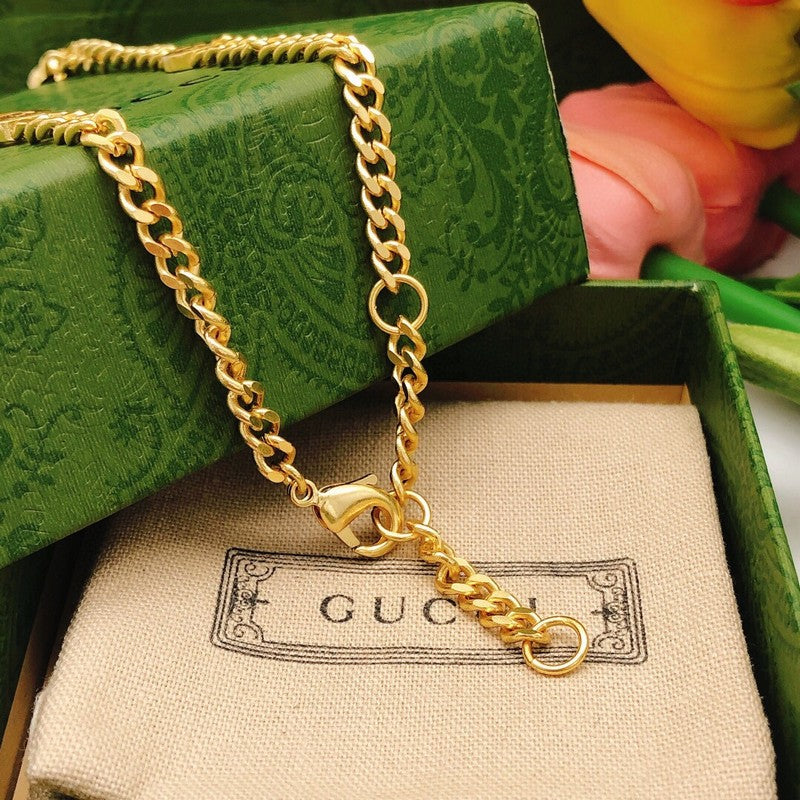 18K GG Interlocking G Pink Pendant Necklace