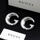 18K GG Large Gold Earrings
