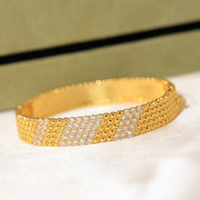 18K Perlée 5 Rows Diamond Bracelet