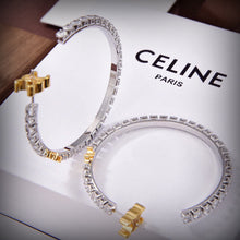 18K Triomphe Diamonds Hoops Earrings