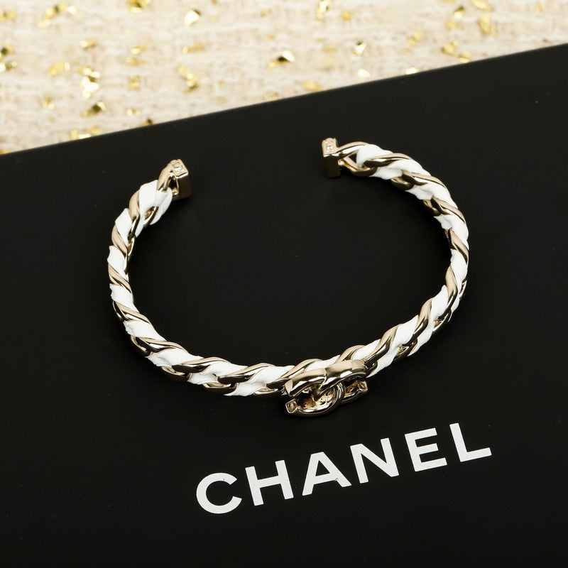 18K CC Color Leather Bracelet