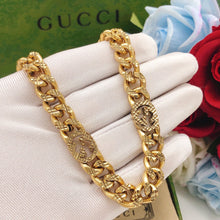 18K Double G Chain Diamond Necklace