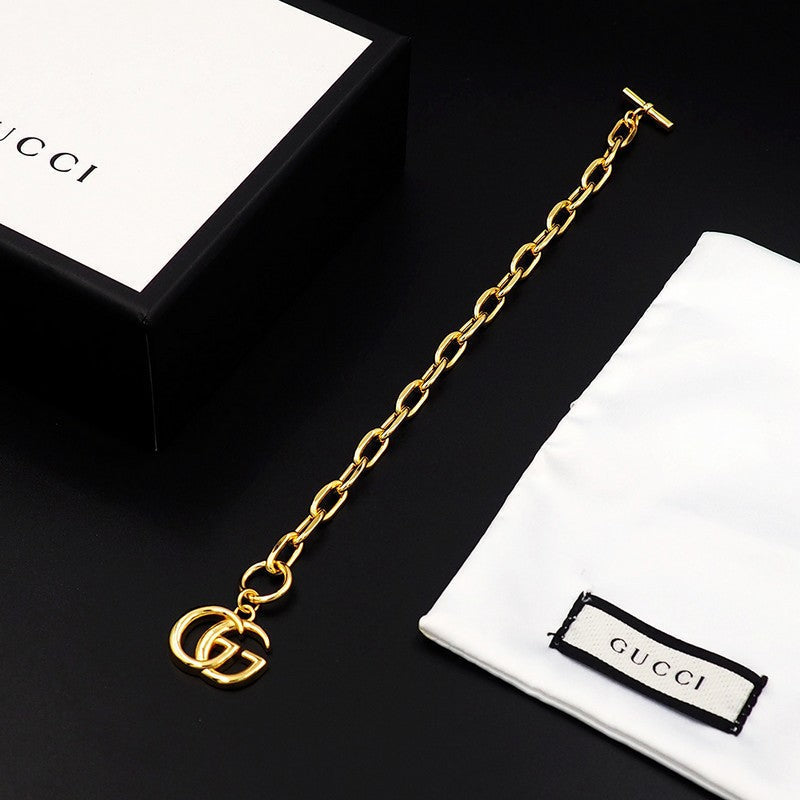18K GG Interlocking G Gold Bracelet