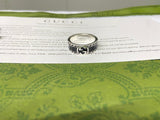 GG Interlocking G Black Enamel Ring