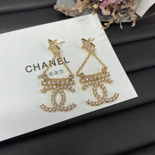 18K CC Star Earrings