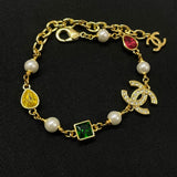 18K CC Color Ceystal & Diamond Bracelet