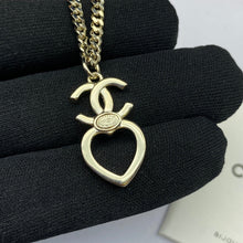 18K CC Heart Chain Necklace