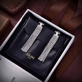 18K CE Coeur Diamond Long Earrings
