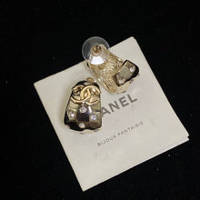 18K CC 24C Diamond Earrings