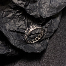 18K CC Chain Link Ring