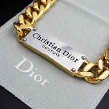 18K CD Chain Link Bracelet