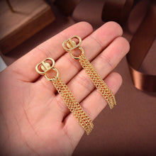 18K CD 30 Montaigne Chain Earrings