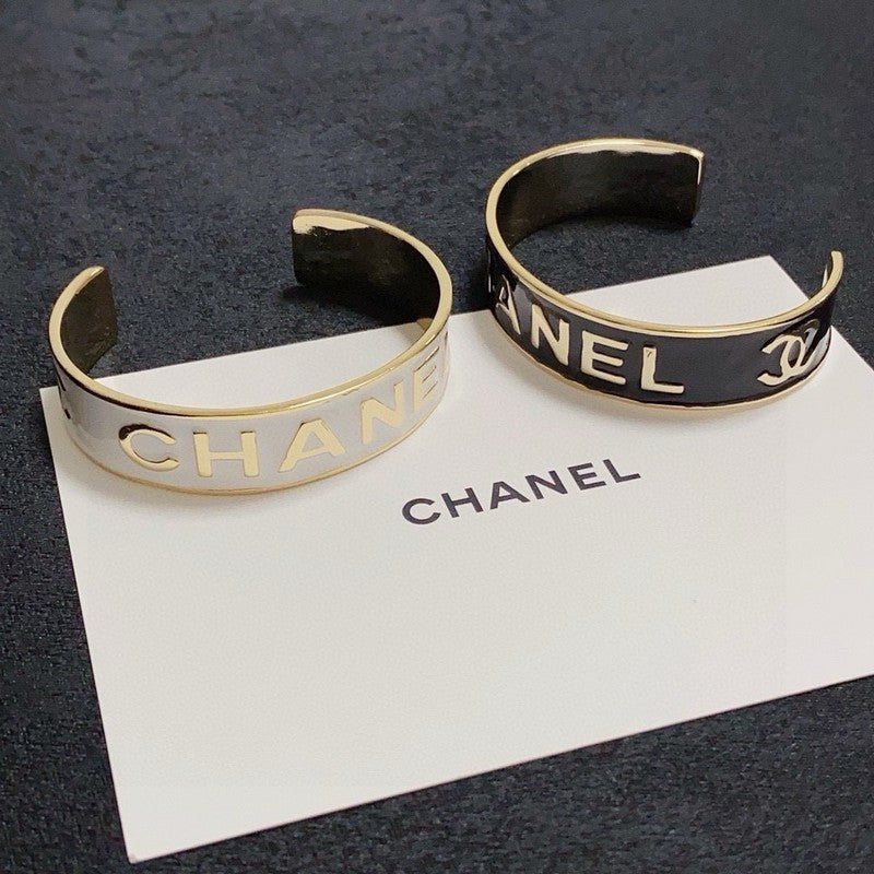 18K CC Black & White Gold Bracelet