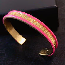 18K CC Pink Open Cuff Bracelet