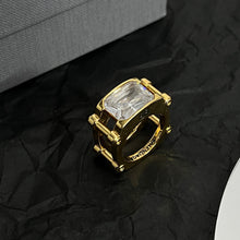 18K Balenciaga Crystal Ring