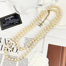 18K CC Pearl Chain Necklace