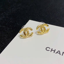 18K CC Gold Earrings