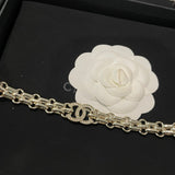 18K CC Pave Diamond Gold Necklace