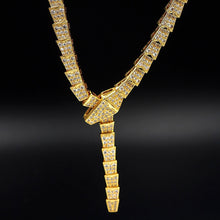 18K BV Serpenti Viper Full Pavé Diamonds Necklace