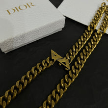 18K CD Diamond Chain Necklace