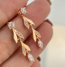 18K T Victoria Vine Convertible Drop Earrings