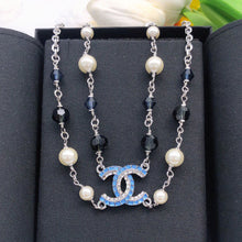 18K CHANEL CC Blue Resin Necklace
