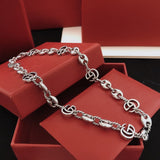 18K GG Interlocking G Twist Chain Necklace