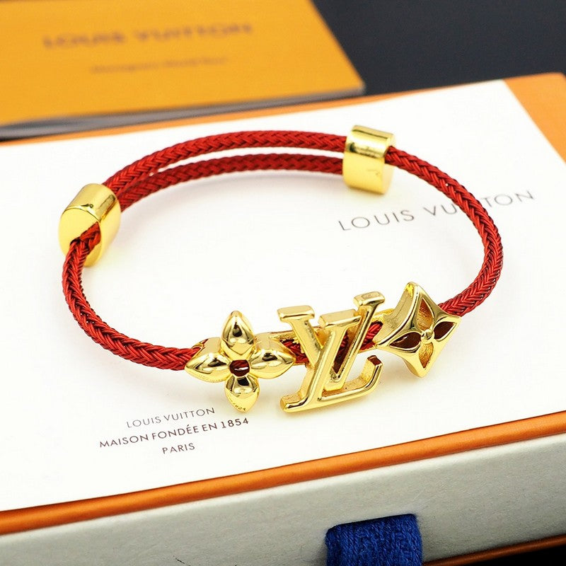 18K Louis Monogram Red Gold Bracelet