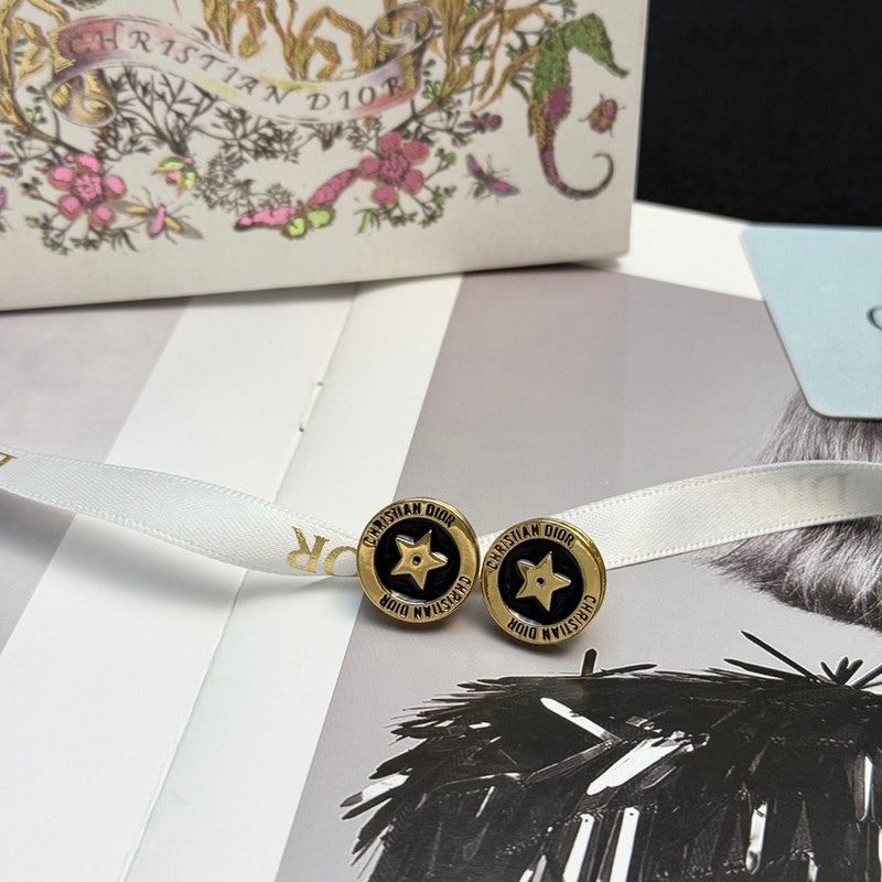 18K CD Night Code Earrings