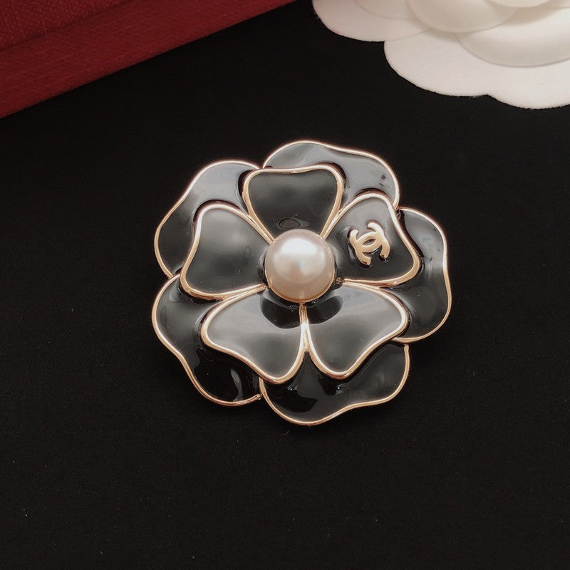 18K CC Color Camellia Brooch