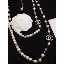 18K CC Long Pearl Necklace