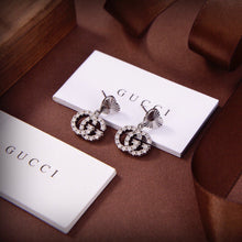 18K Double G Running Earrings