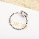 18K CD Compass Diamond Gold Ring