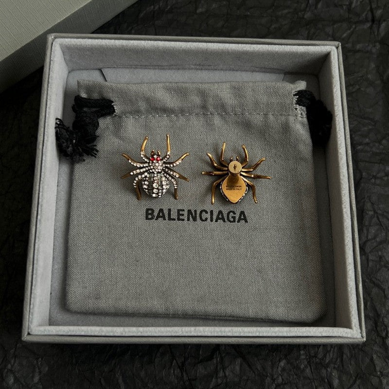 18K BB Spider Diamond Earrings