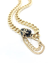 18K CC Black Choker Necklace