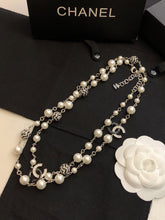 18K CC Star Pearls Long Necklace