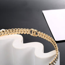 18K CC Diamonds Choker Necklace