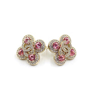 18K CC Pink Diamonds Earrings