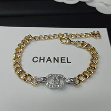 18K CC Diamond Chain Bracelet