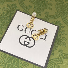 18K Double G Chain Earrings