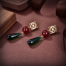 18K Anagram Color Crystals Earrings