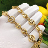 18K GG Interlocking G Twist Chain Necklace